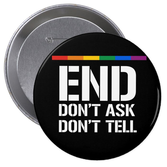 End Don't Ask Don't Tell Pin