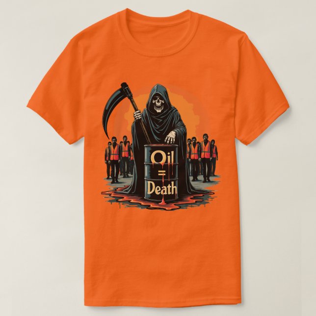 End Fossil Fuels Now Protest Shirt - Climate Activ (Design Front)