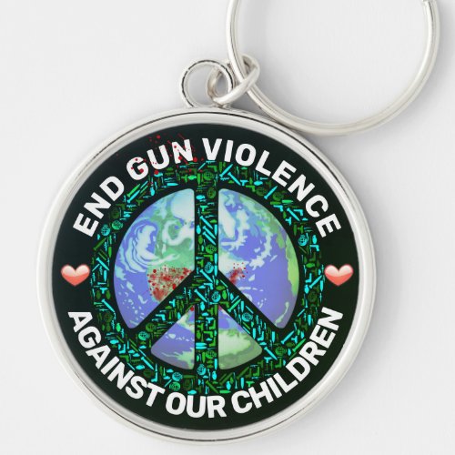 End Gun Violence Against Our Children Car Magnet  Keychain