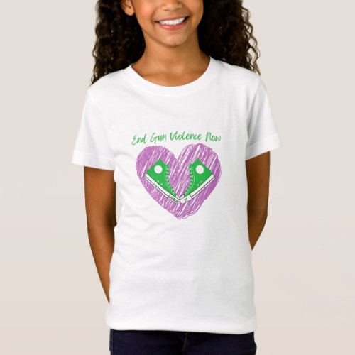 End Gun Violence Green High Tops Protest T_Shirt