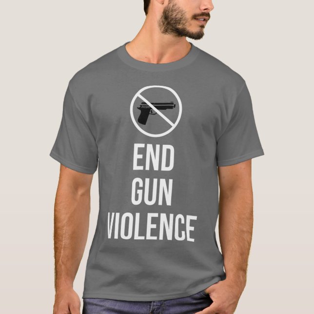 End Gun Violence Gun Control Wear Orange T-Shirt (Front)