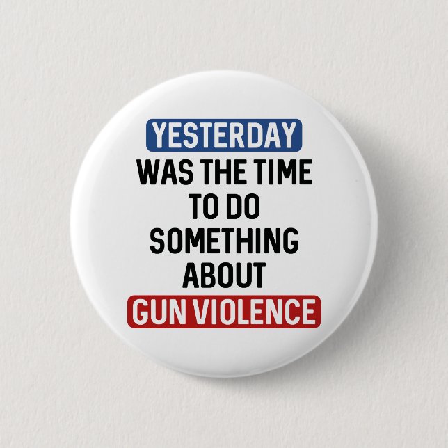 End Gun Violence Now Pinback Button (Front)
