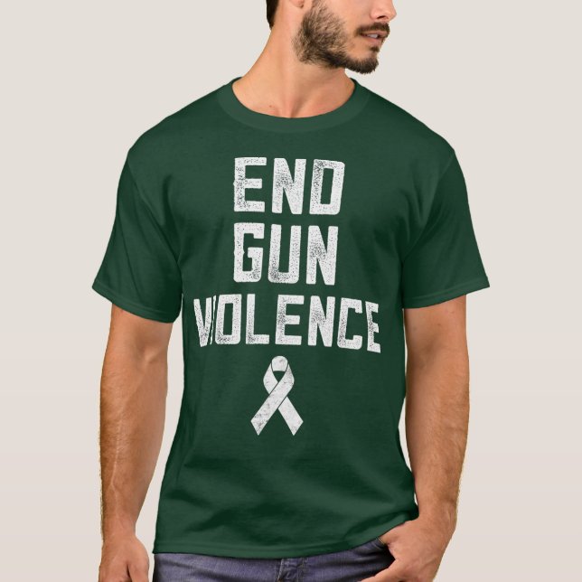 End Gun Violence T Shirt Orange Gun Control (Front)