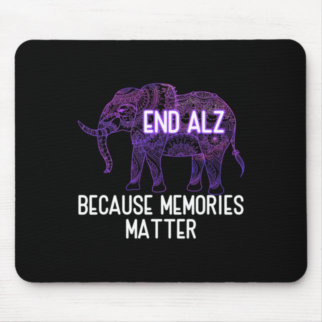 End Heimer Because Memories Problem Elephant Heime Mouse Pad (Front)