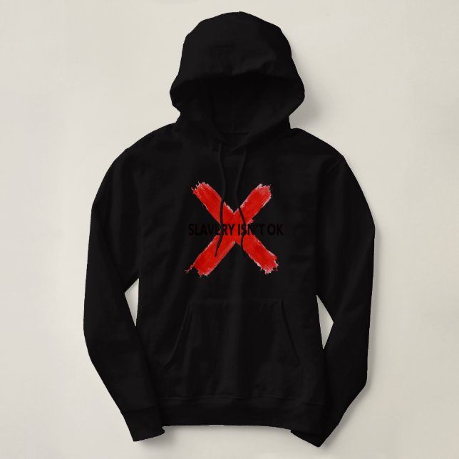 End Human Trafficking Awareness Anti Trafficking T Hoodie (Design Front)