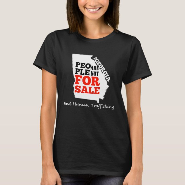 End Human Trafficking  Human Trafficking Awareness T-Shirt (Front)