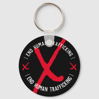 END HUMAN TRAFFICKING XXX in Black Keychain