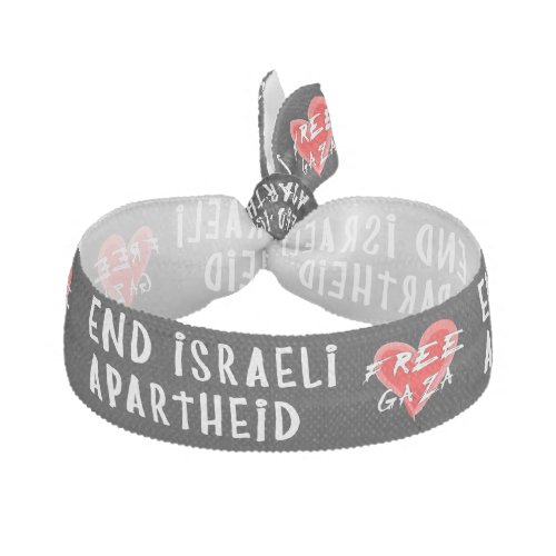 End Israeli Apartheid Free Gaza Hair Tie