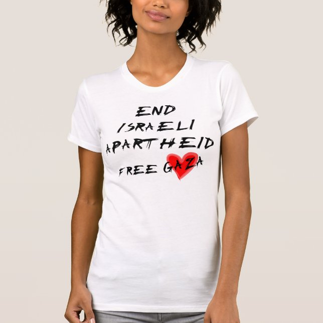 End Israeli Apartheid T-Shirt (Front)