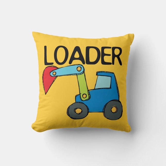 End Loader Throw Pillow (Front)