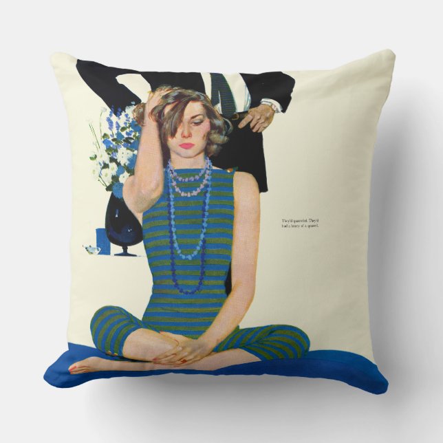 End of a Marriage Throw Pillow (Front)