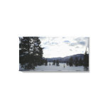 End of a Snowy Day in Yellowstone National Park Canvas Print