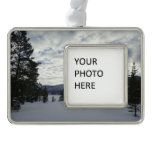 End of a Snowy Day in Yellowstone National Park Christmas Ornament