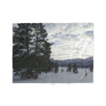End of a Snowy Day in Yellowstone National Park Fleece Blanket