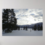 End of a Snowy Day in Yellowstone National Park Poster