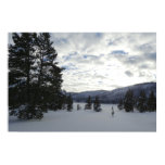 End of a Snowy Day in Yellowstone National Park Poster