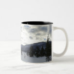End of a Snowy Day in Yellowstone National Park Two-Tone Coffee Mug