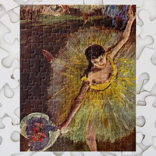 End of an Arabesque by Edgar Degas Vintage Ballet Jigsaw Puzzle