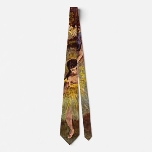 End of an Arabesque by Edgar Degas Vintage Ballet Neck Tie