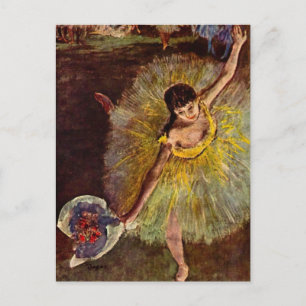 End of an Arabesque by Edgar Degas, Vintage Ballet Postcard