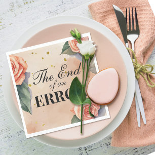 "End of an Error" Divorce Party Napkins