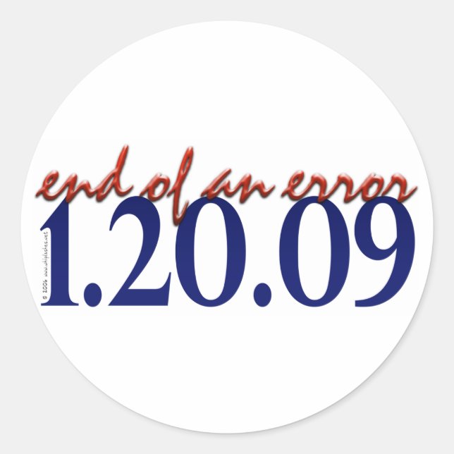 End of an Error - Sticker (Front)