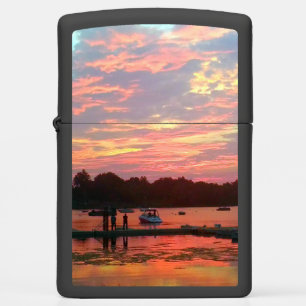 End of Day, Sunset on the Water Zippo Lighter