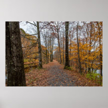End of fall on the Feeder Canal Trail Poster