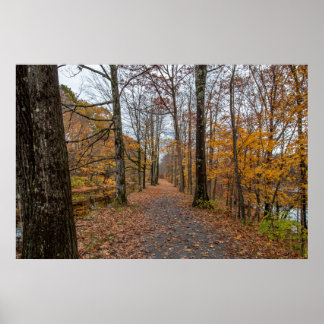 End of fall on the Feeder Canal Trail Poster