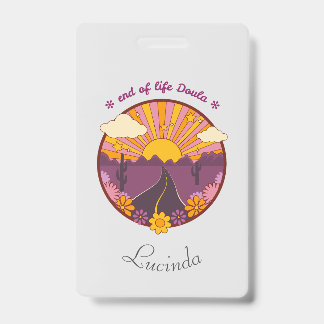 End of life Doula, hospice nurse Badge