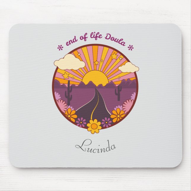 End of life Doula, hospice nurse Mouse Pad (Front)