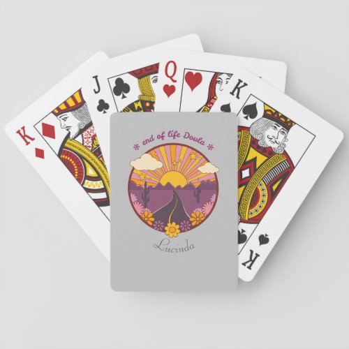 End of life Doula hospice nurse Poker Cards