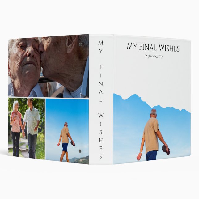 End-of-Life Planning Checklist & Organizer  3 Ring Binder (Background)