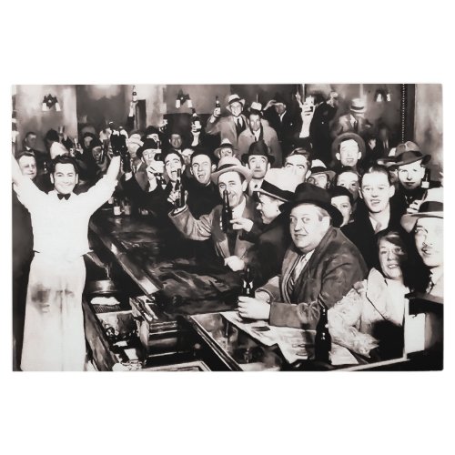 End of Prohibition Party at Local Bar 1933 Metal Print