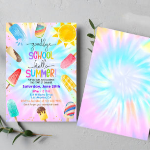 End of School Party Invitation, Schools Out Pool  Invitation