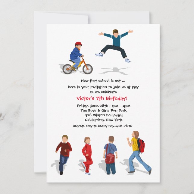 End of School Year Invitation (Front)