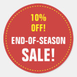 [ Thumbnail: "End-Of-Season Sale!" "10% Off!" Round Sticker ]