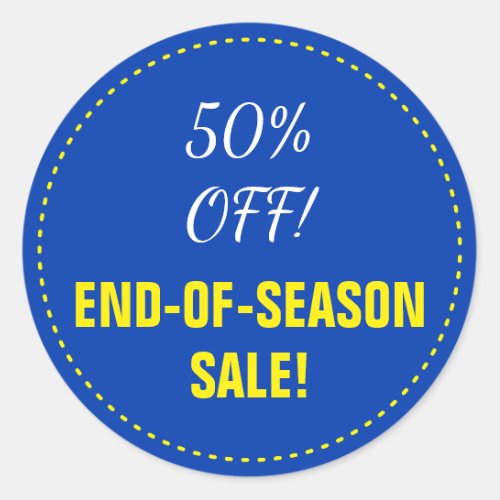 END_OF_SEASON SALE 50 OFF Round Sticker