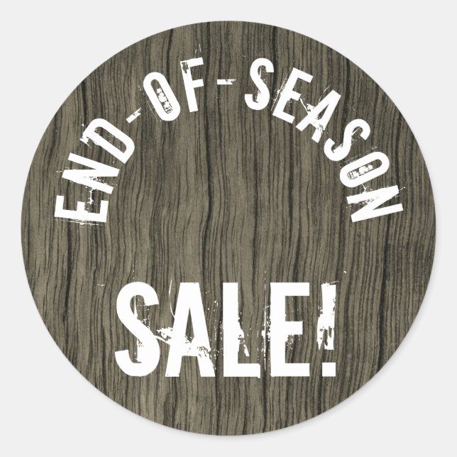 "END-OF-SEASON SALE!" Round Sticker (Front)