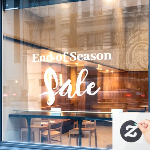 End of Season Sale Sign Boutique Sale Decal Shop Window Cling