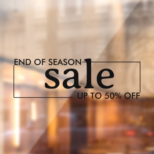 End-of-season shop black window decal (Sheet 2)