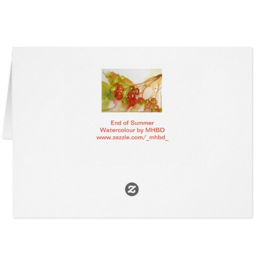 End of Summer Cards (Back Horizontal)
