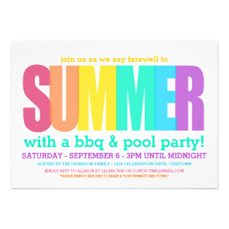 End Of Summer Party Invitations 6