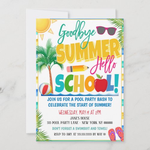 End of Summer Party Invitation