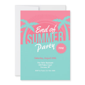 End of Summer Party Invitation