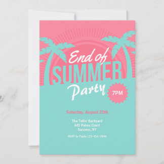 End of Summer Party Invitation