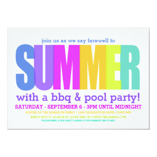 end of summer invitations zazzle
