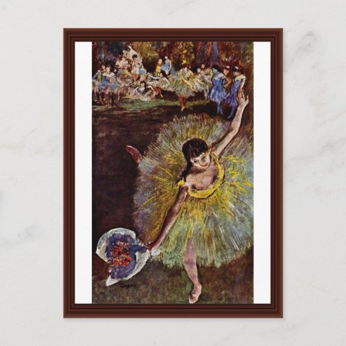 End Of The Arabesque By Edgar Degas Postcard