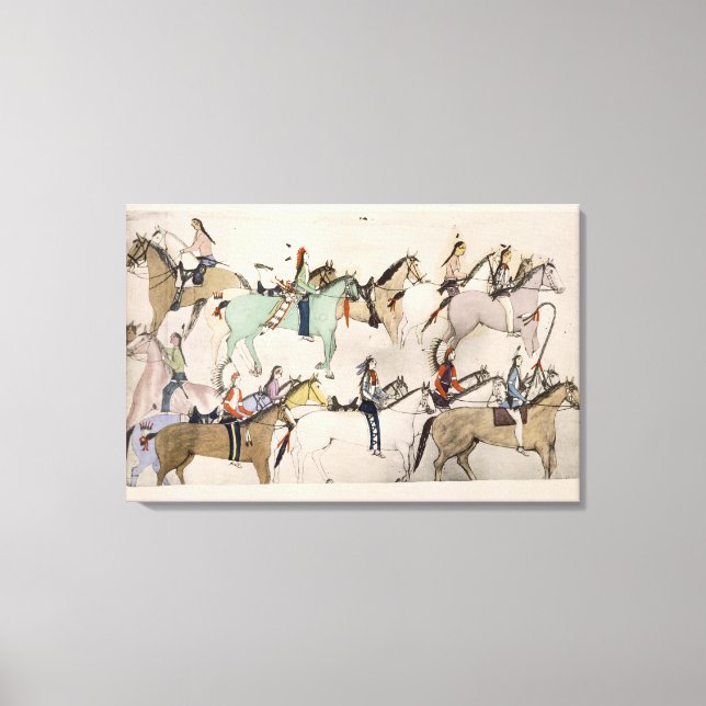 End of the battle (ink on paper) canvas print (Front)