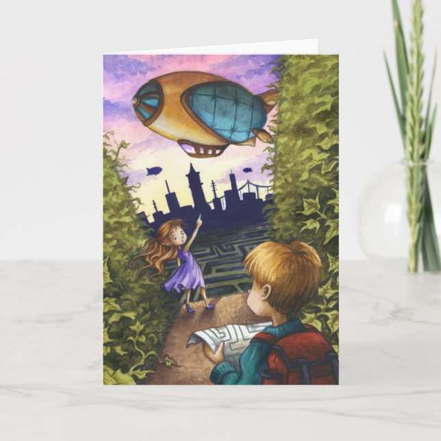 End of the Hedge Maze Greeting Card (Front)